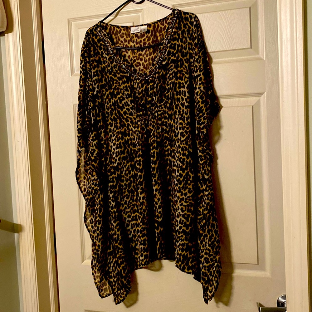 Jaclyn Smith bathing suit cover-up